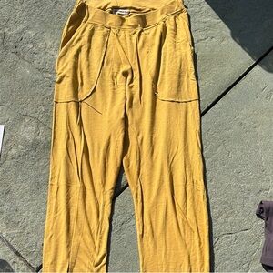 Yellow Casual Pants